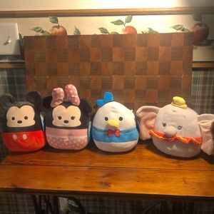 NWT Disney Squishmallows Mickey, Minnie, Donald, Dumbo 8”